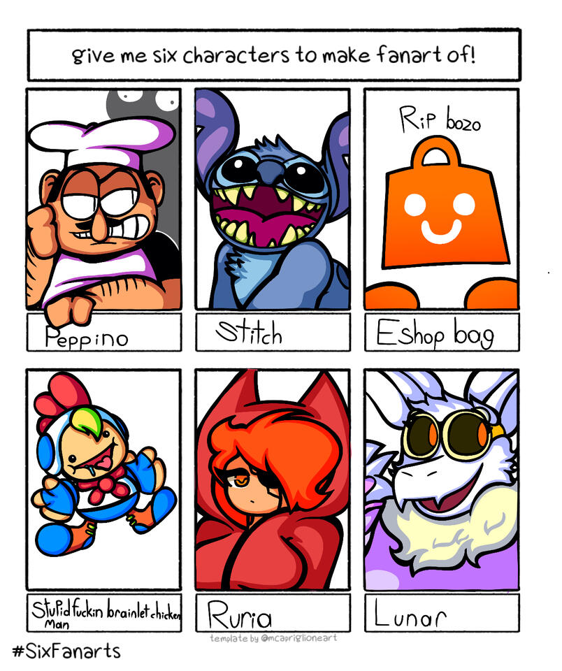 #SixFanarts. Date: Mar 29th, 2023